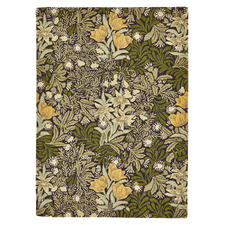 Vine Green Bower Hand-Tufted Pure New Wool Rug