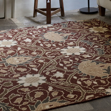 Russet Montreal Hand-Knotted Pure New Wool Rug