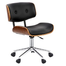 Executive Wooden Walnut Office Chair
