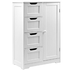 WhiteTallboy Storage Cabinet