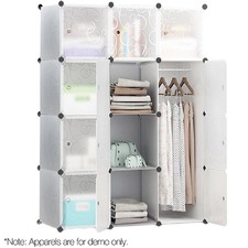 12 Cube Stackable Storage Cabinet