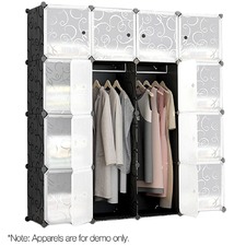 16 Cube Stackable Storage Cabinet