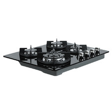 60cm Black Devanti 4 Burner Gas Cooktop