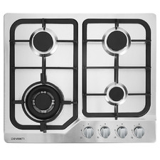 Silver Devanti Stainless Steel Gas Cooktop