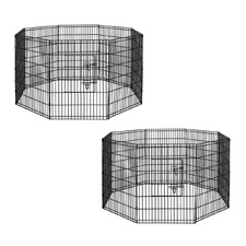 Juno 8 Panel Pet Playpens (Set of 2)