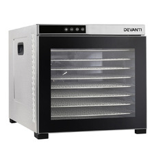 Grey Devanti 10 Tray Food Dehydrator