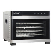 Grey Devanti 6 Tray Food Dehydrator