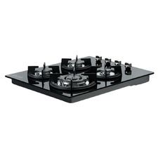 Black Devanti 4 Burner Gas Cooktop