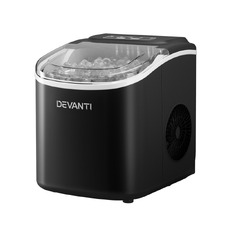 Black Devanti 1.3L Portable Ice Cube Maker