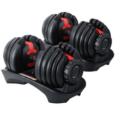Zeke 24kg Adjustable Dumbbells (Set of 2)