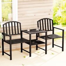 2 Seater Donovan Steel Outdoor Jack & Jill