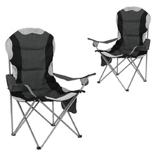 Blanc Foldable Camping Chairs (Set of 2)