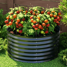45cm Erison Galvanised Steel Planter with Latch