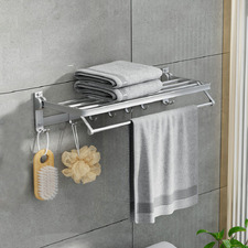 Devanti 625 x 140mm 4 Bar Aluminium Towel Rack