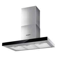 90cm Devanti Tempered Glass Range Hood