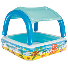 Kids' Moana 265L Inflatable Pool with Removable Canopy