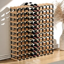 Sparrow 120 Bottle Pine Wood Wine Rack