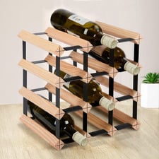 Sparrow 12 Bottle Pine Wood Wine Rack