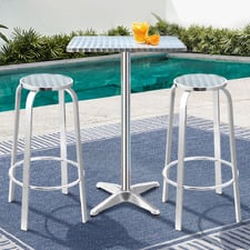 2 Seater Laine Square Outdoor Bar Table Set