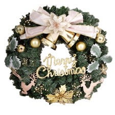 60cm Maya Bow Tie Christmas Wreath