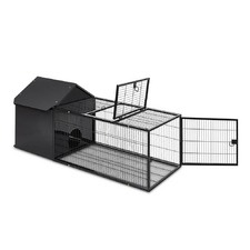 Black Metal Rabbit Hutch