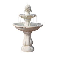 Ivory Solar Powered 3 Tier Water Fountain