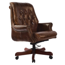 Chesterfield Leather Office Chair