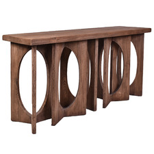 Blevins Elm Wood Console Table