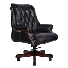 Chesterfield Leather Office Chair