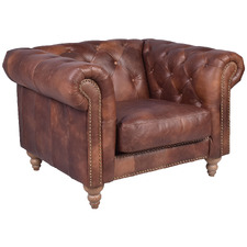 Cronus Chesterfield Leather Armchair