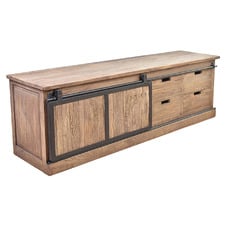 180cm Houttum Reclaimed Elm Wood Entertainment Unit