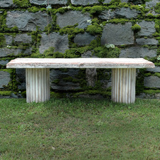 Tyche Console Top & Boone Pillar Sculpture Set