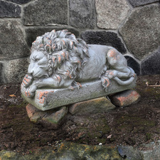 Elmas Sleeping Lion Statue