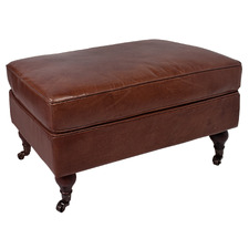 Francis Leather Ottoman