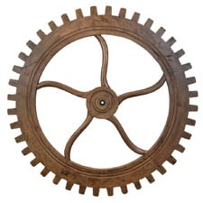 Cog Drive Mango Wood Ornament