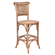 66cm Steve Reclaimed Oak Wood Bar Stool