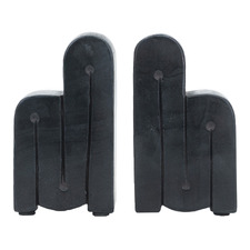 Black Montoya Marble Bookends (Set of 2)