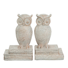 2 Piece Huff Owl Bookend Set