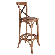 76cm Demeter Oak Wood Barstool