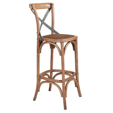 76cm Demeter Oak Wood Barstool