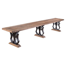 5 Seater Juno Reclaimed Elm Wood Dining Bench