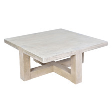 Rollins Square Recycled Elm Wood Coffee Table