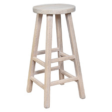 80cm Julius Recycled Elm Wood Bar Stool