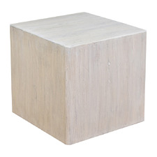 Mathis Recycled Elm Wood Side Table
