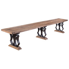 6 Seater Juno Reclaimed Elm Wood Dining Bench