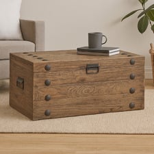 Gavin Reclaimed Elm Wood Coffee Table