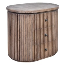Giovan Reclaimed Elm Wood Side Table