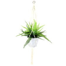 95cm Hanging Potted Faux Boston Fern Plant