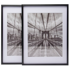 Matte Premium Metallicus 8 x 10" Metal Photo Frames (Set of 2)