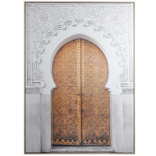 Moroccan Doors Framed Canvas Wall Art